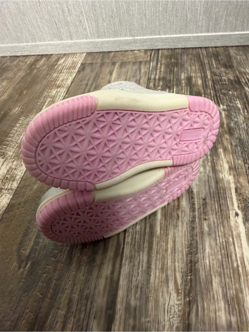 Stride Rite Girls' Silver Ankle Boots with Pastel Purple & Pink Accents Size 5 - Picture 11 of 16